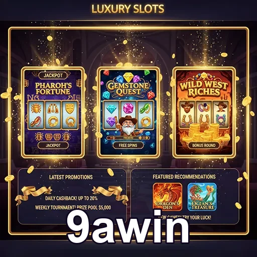 9awin luxury slots promotions